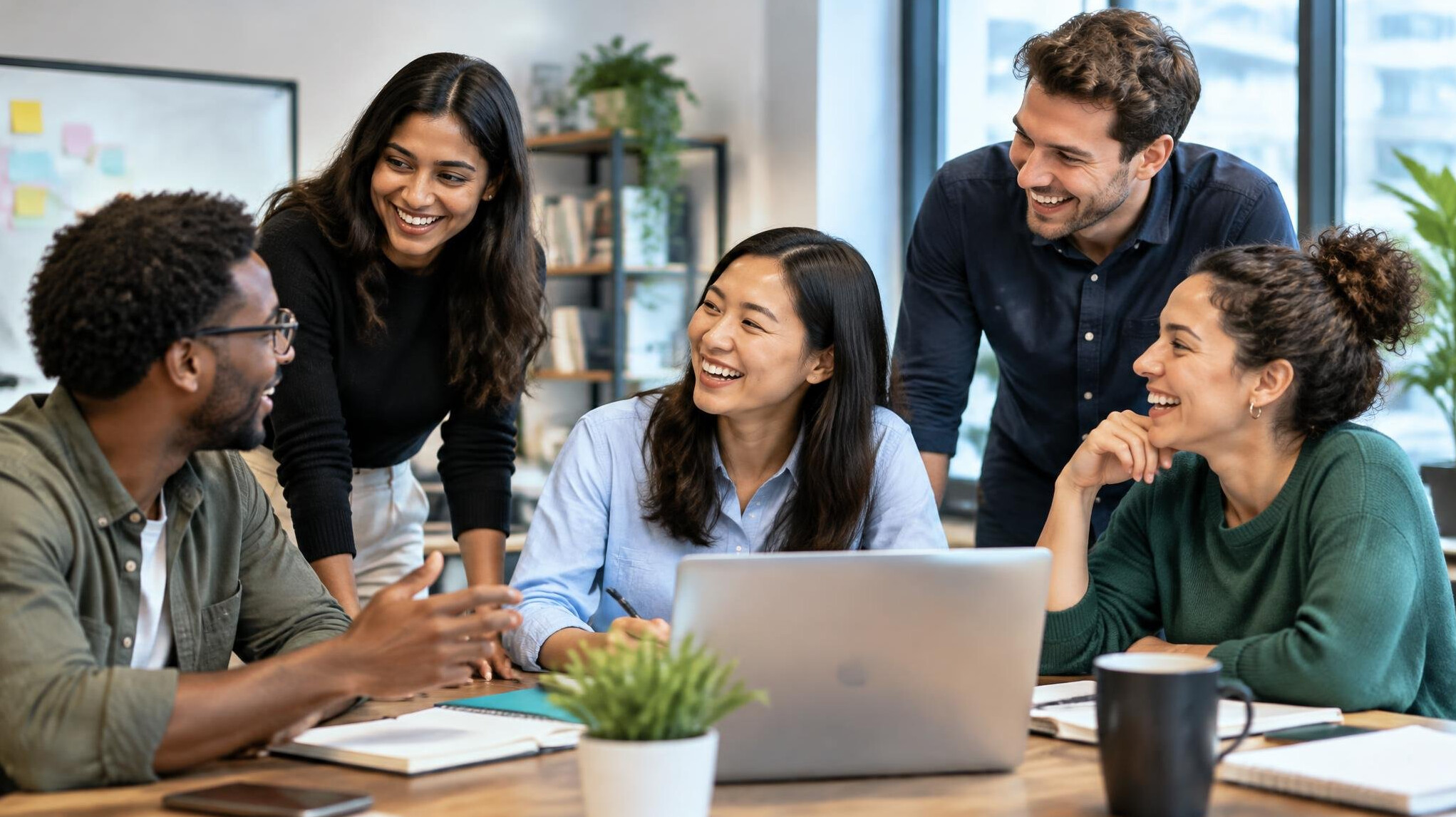 team collaboration in office