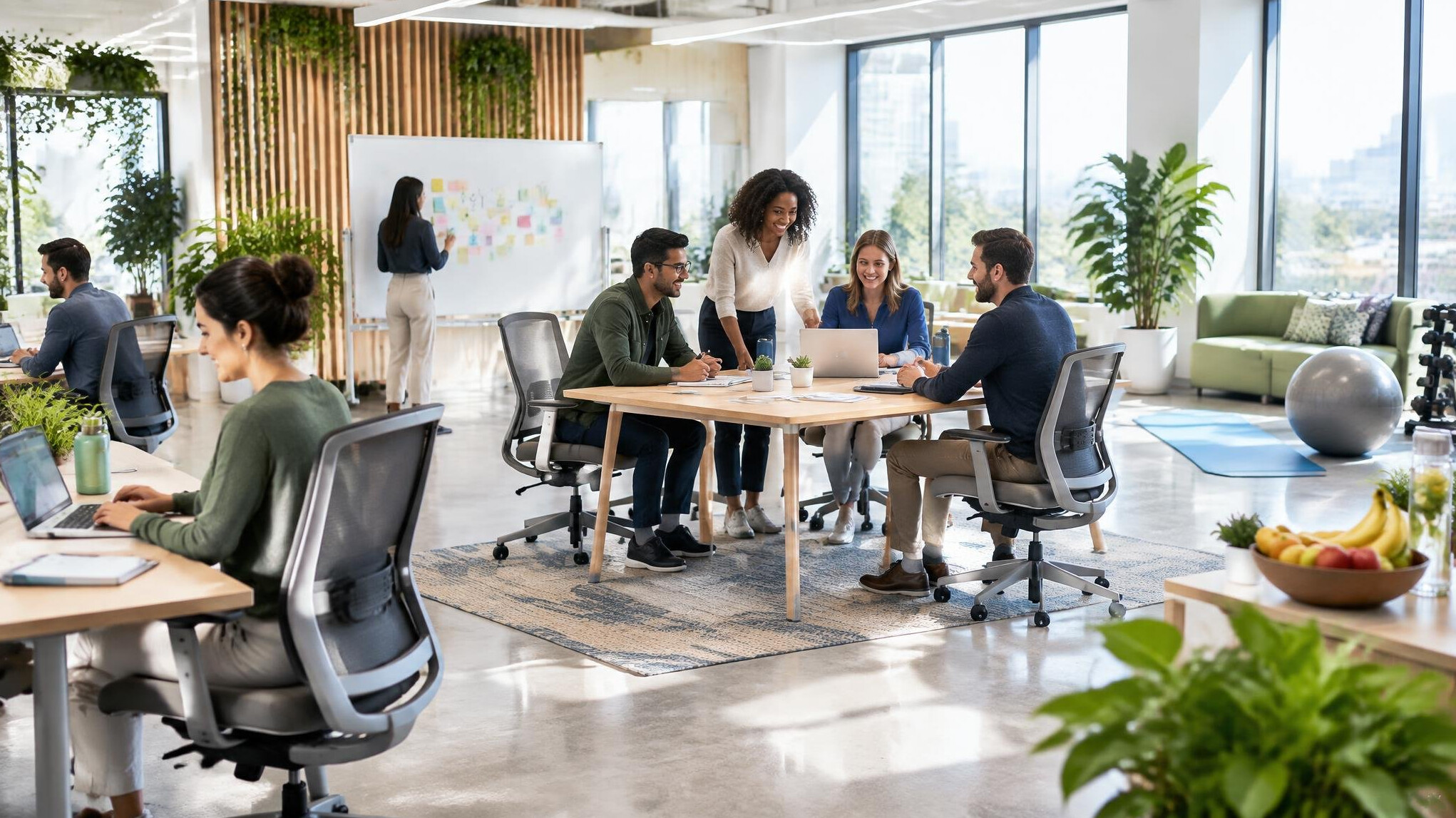 modern healthy office space